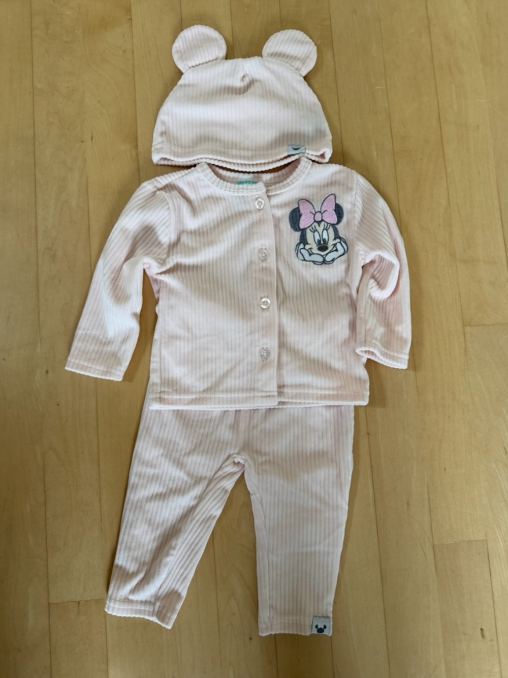 Disney Baby 3 Piece set in Light Pink 6-9M NWOT